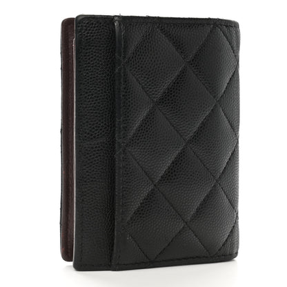 Chanel Caviar Quilted Card Holder Wallet Black 3 of 10