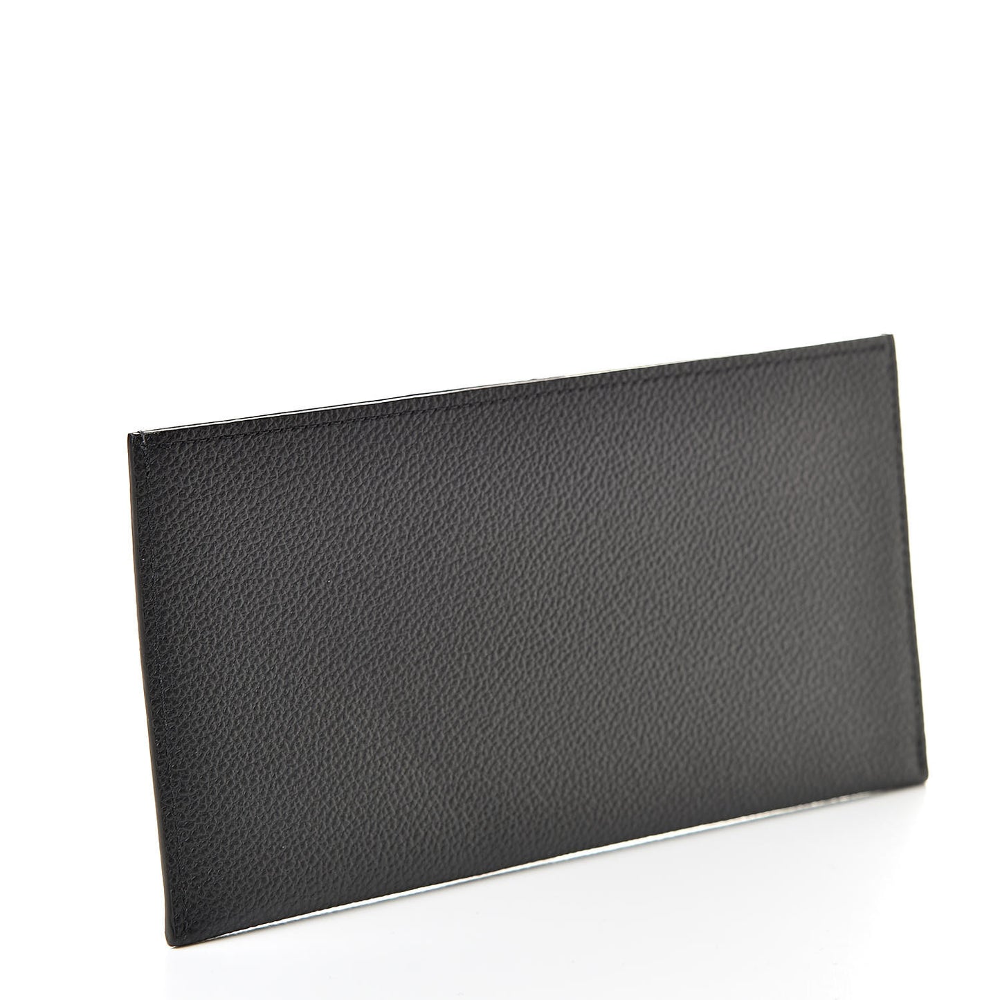 Calfskin Felicie Chain Wallet Card Holder Insert Black