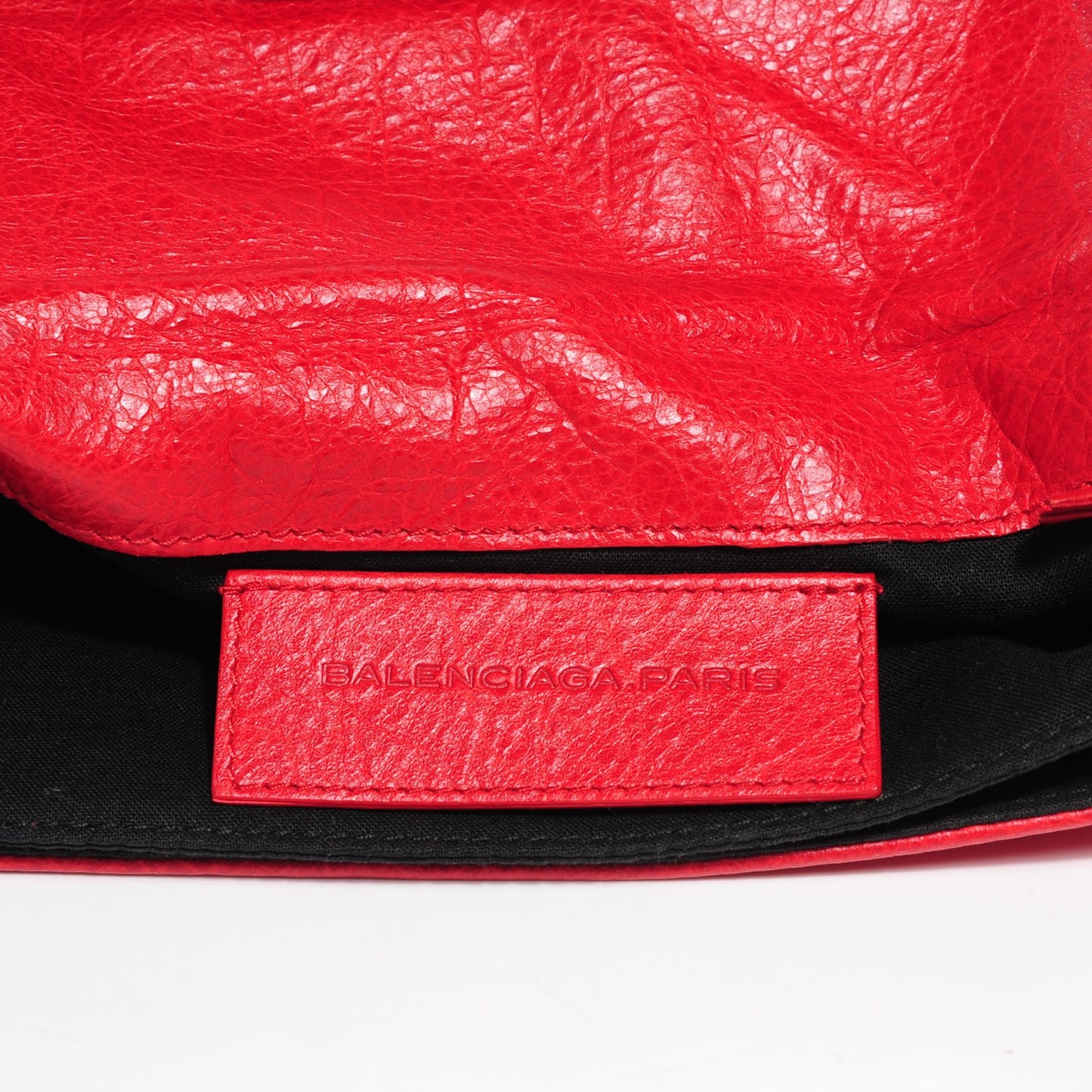 Agneau Giant 21 Rose Gold Hardware Envelope Clutch Rouge Coquelicot