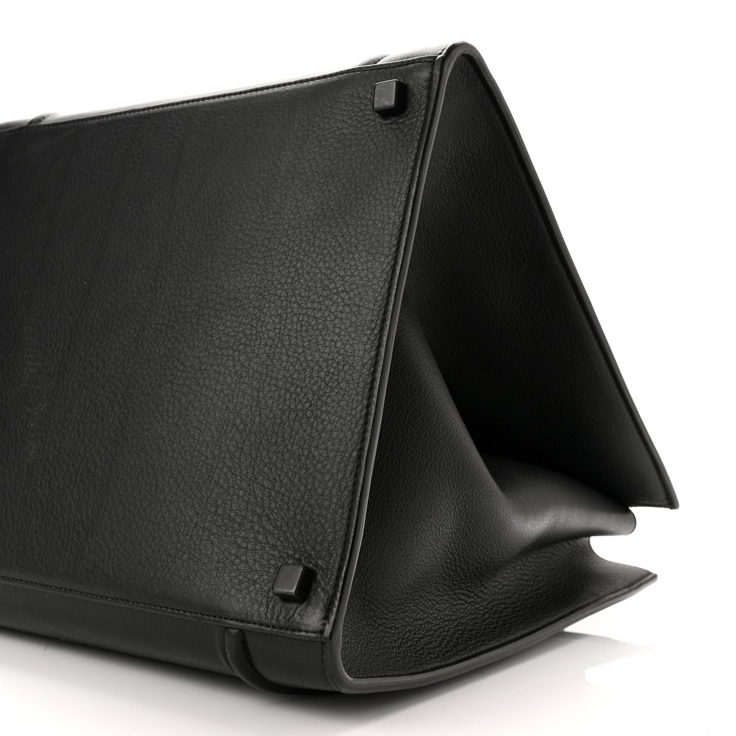 Grained Calfskin Medium Phantom Luggage Black