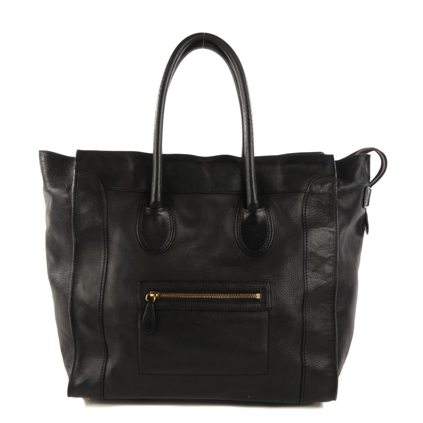 Smooth Calfskin Medium Luggage Black