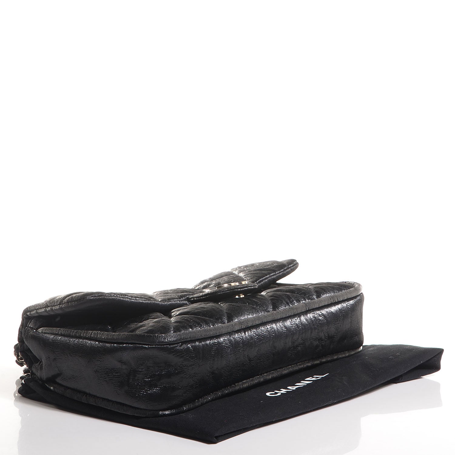 Chanel Coated Canvas Le Marais Flap Black 4 of 8