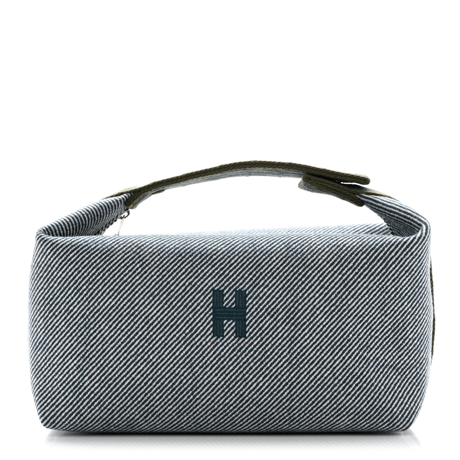 Hermes Wool Large Bride-A-Brac H Natte Pouch Bleu Abysse 1 of 7