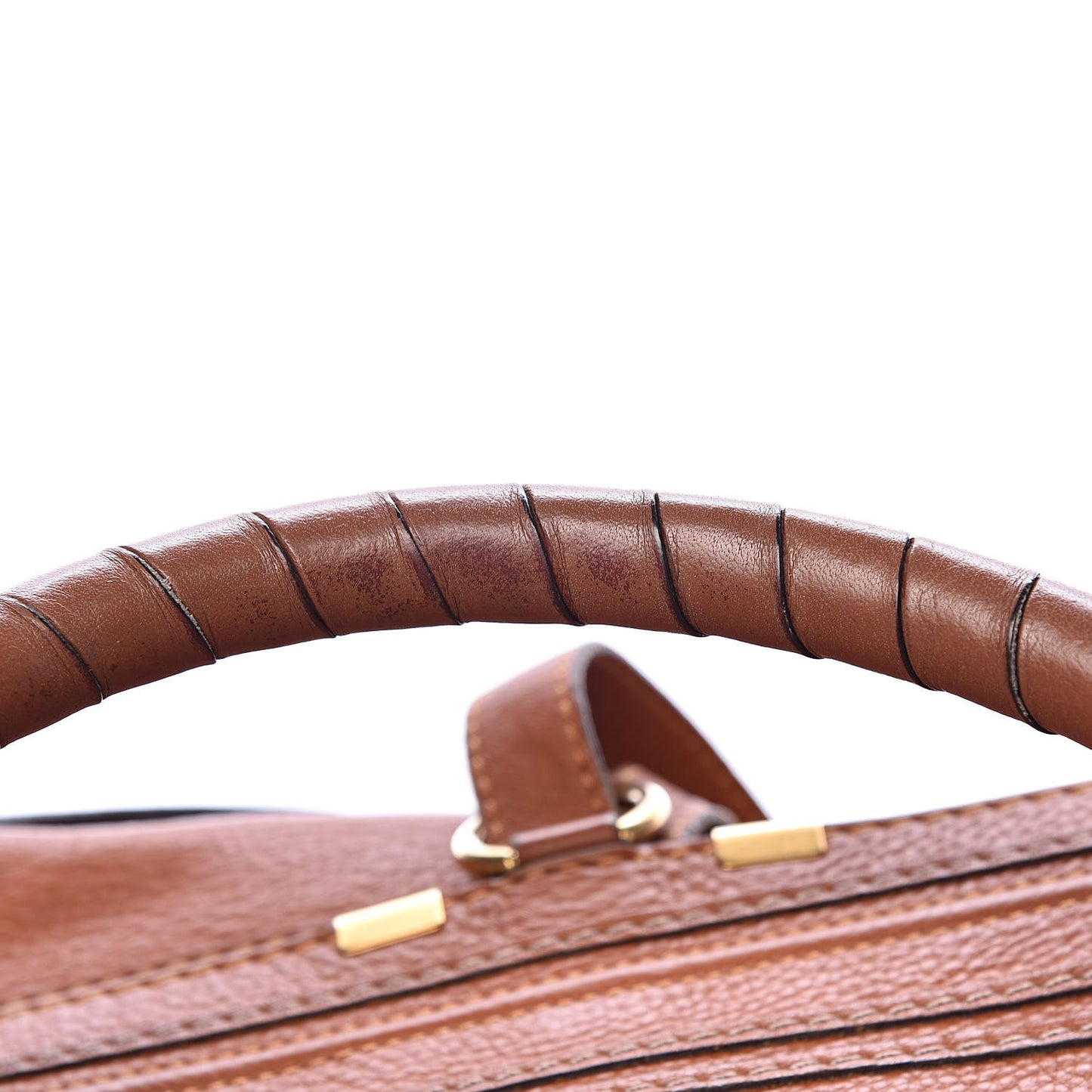 Calfskin Large Marcie Satchel Tan