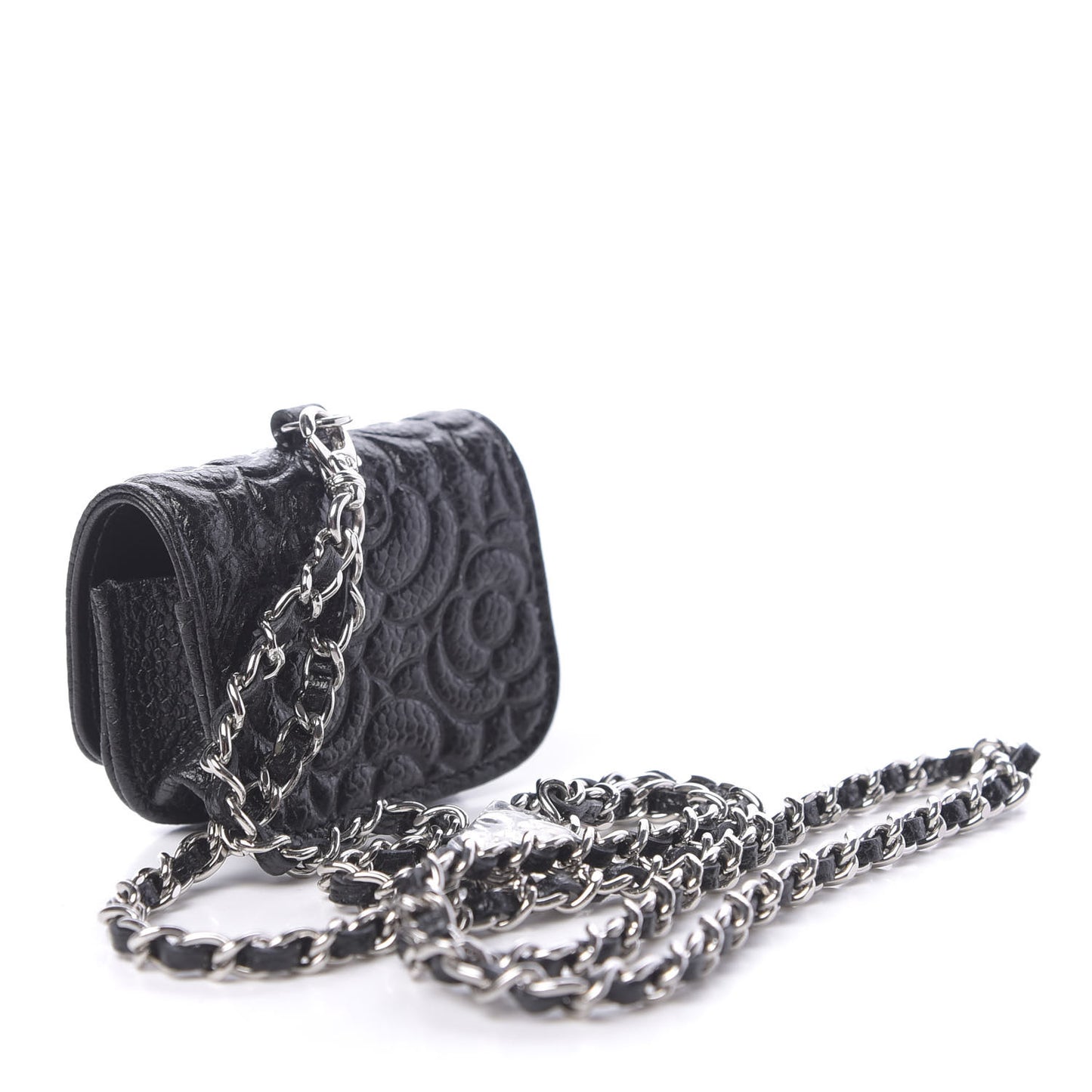 Caviar Camellia Embossed Airpods Pro Case Black