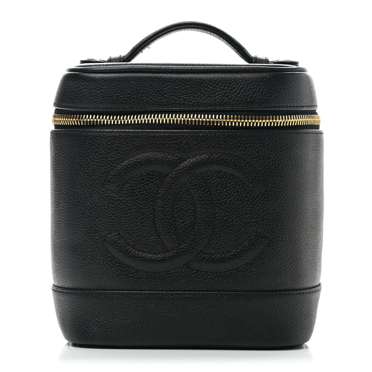 Chanel Caviar Vanity Cosmetic Case Black 1 of 10