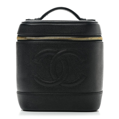 Chanel Caviar Vanity Cosmetic Case Black 1 of 10