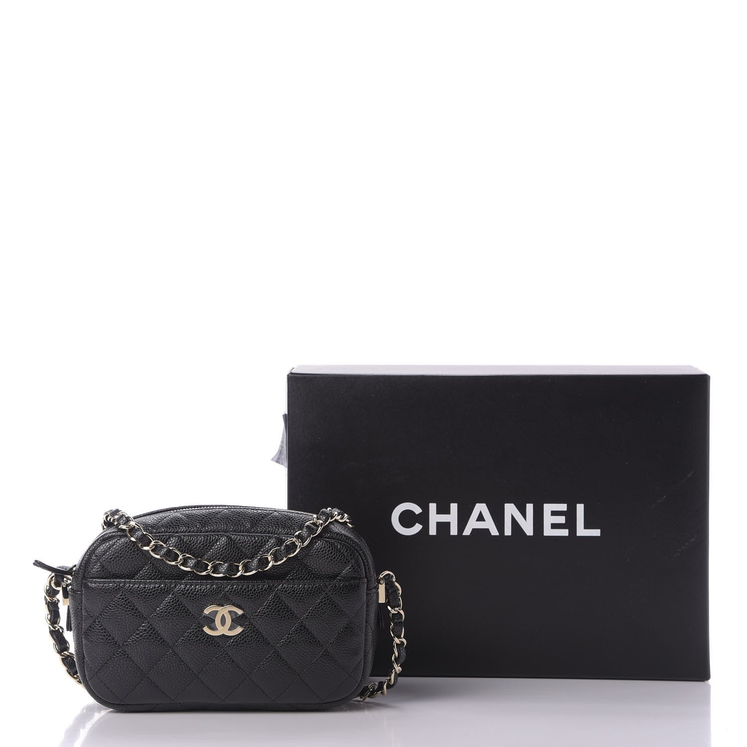 Chanel Caviar Quilted Camera Case Black 10 of 10