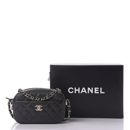 Chanel Caviar Quilted Camera Case Black 10 of 10