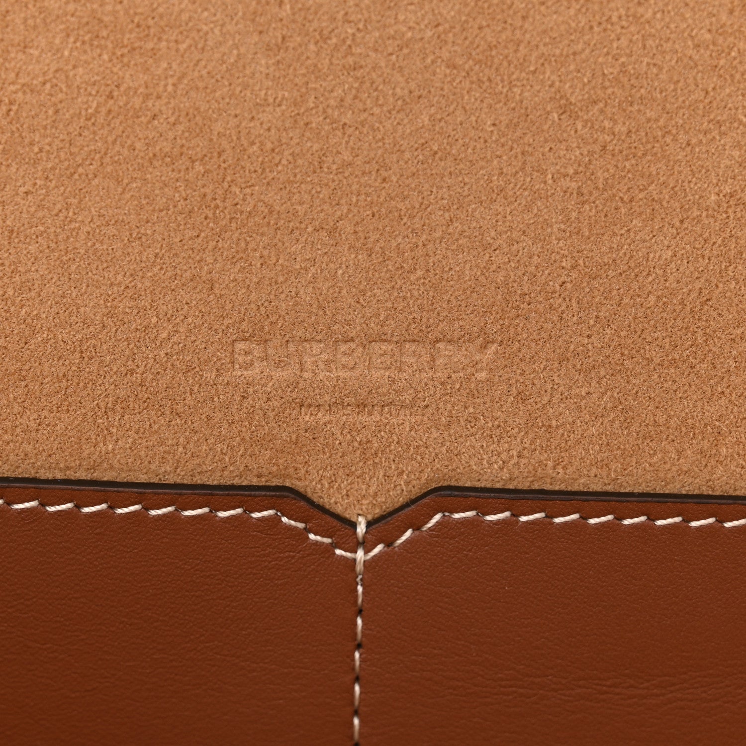 Burberry Soft Calfskin Mini Pocket Cabas Tote Tan 5 of 8