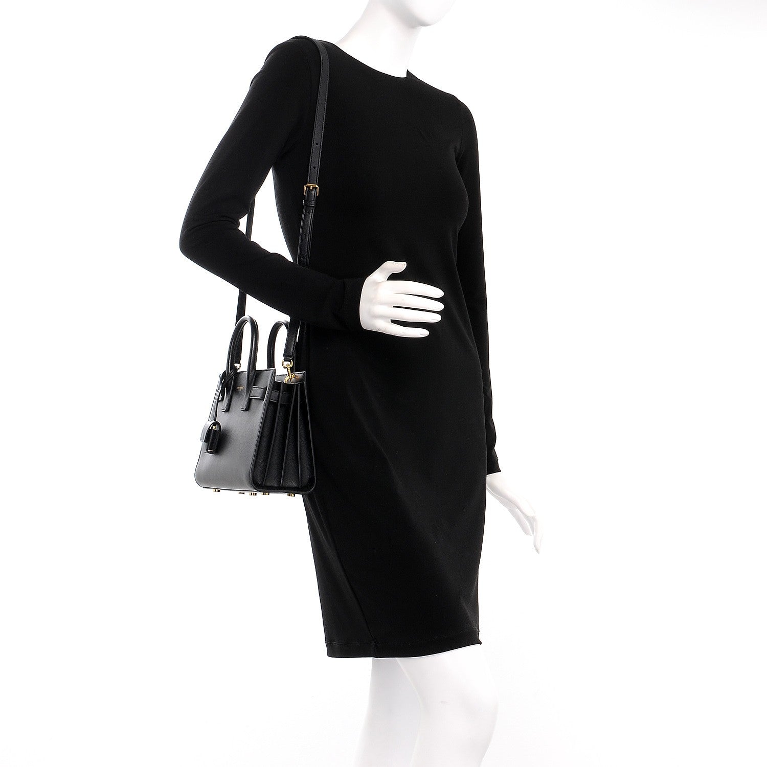 Saint Laurent Calfskin Nano Sac de Jour Black 2 of 6