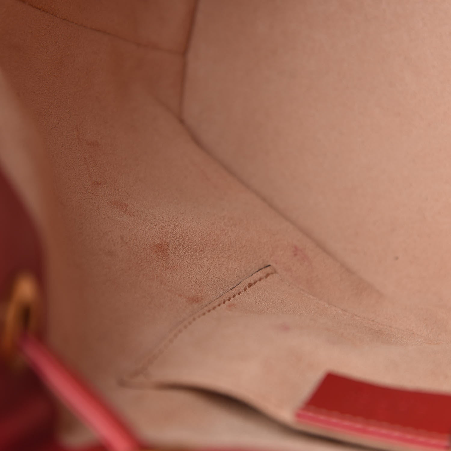 Gucci Calfskin Matelasse Sylvie Web GG Marmont Bucket Bag Hibiscus Red 8 of 11