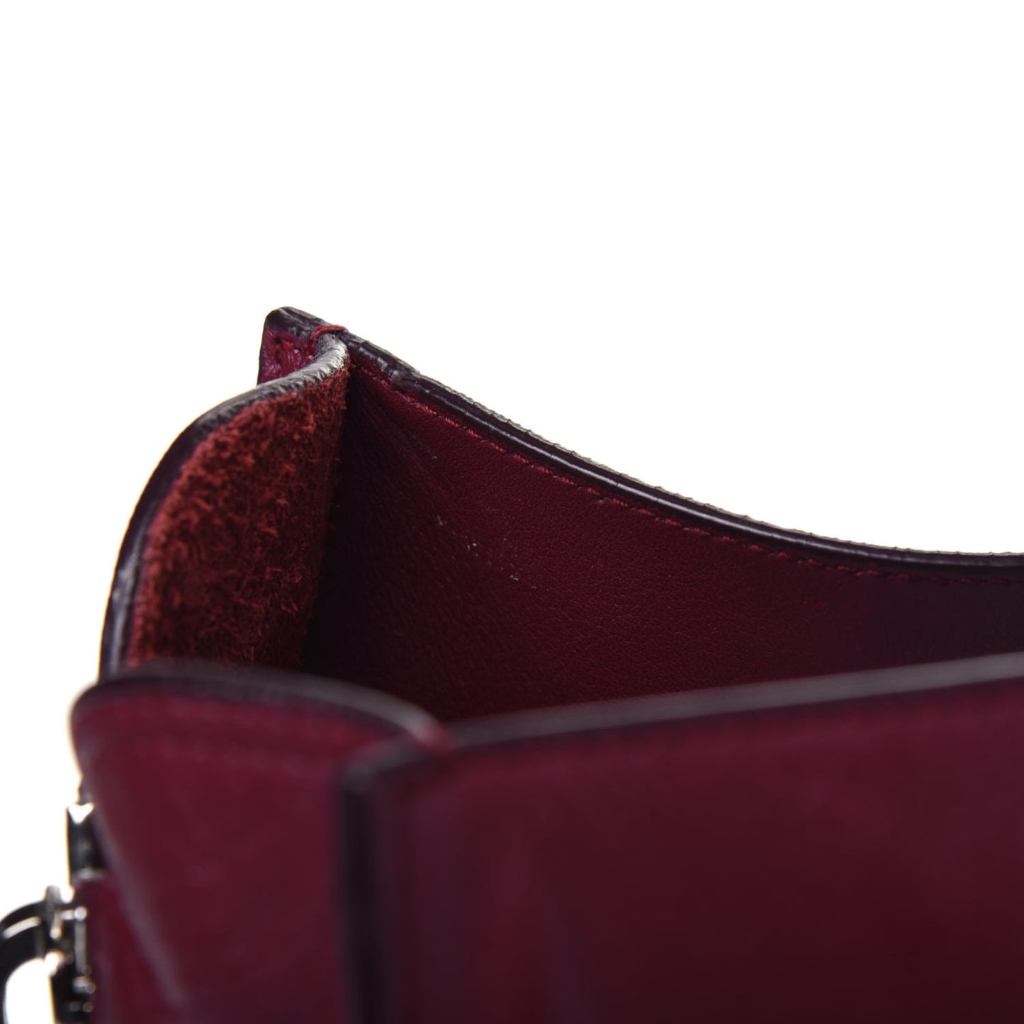 Veau Papier Classic Silver Hardware A4 Zip Around Tote Rouge Pourpre