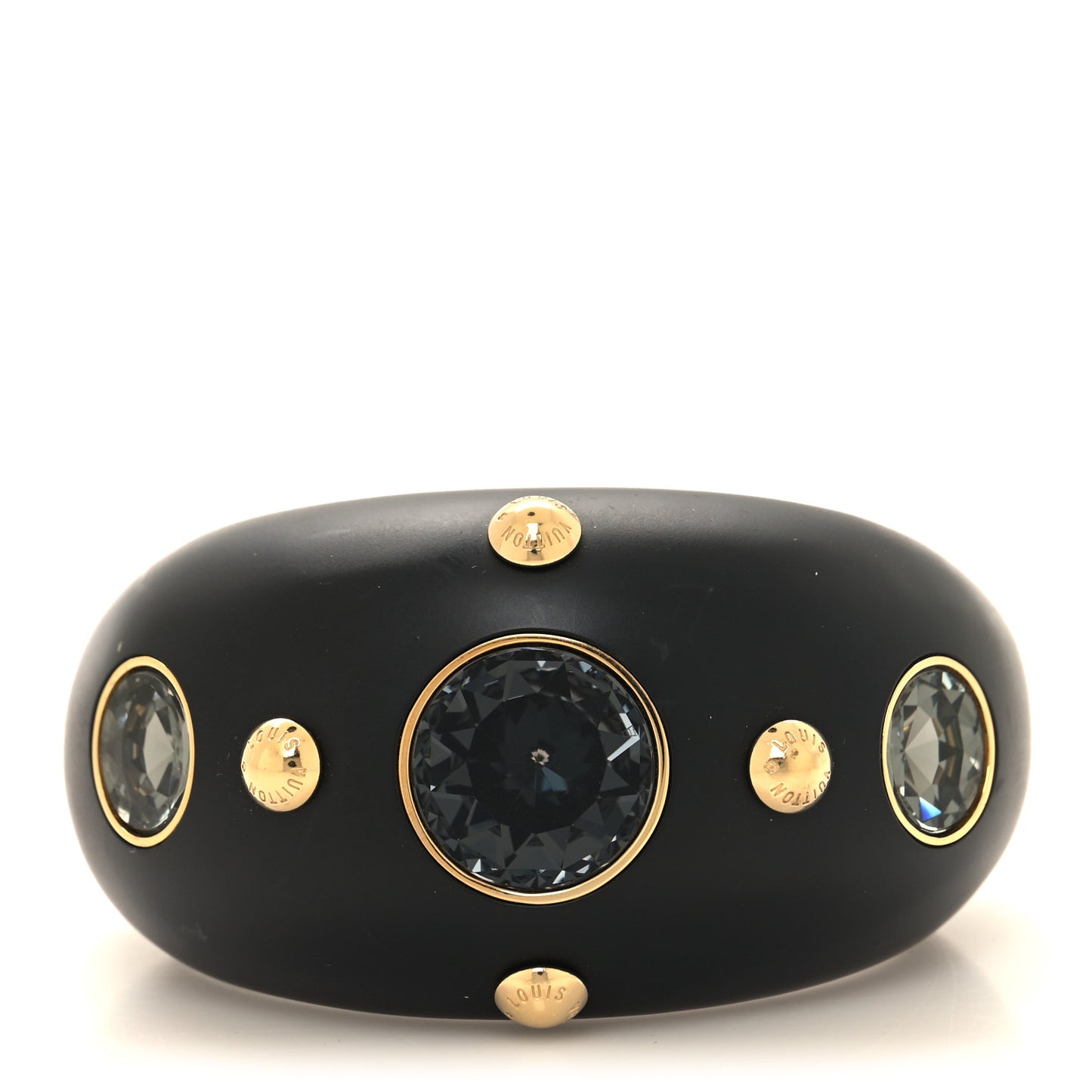 Resin Crystal Over The Rainbow Cuff M Black
