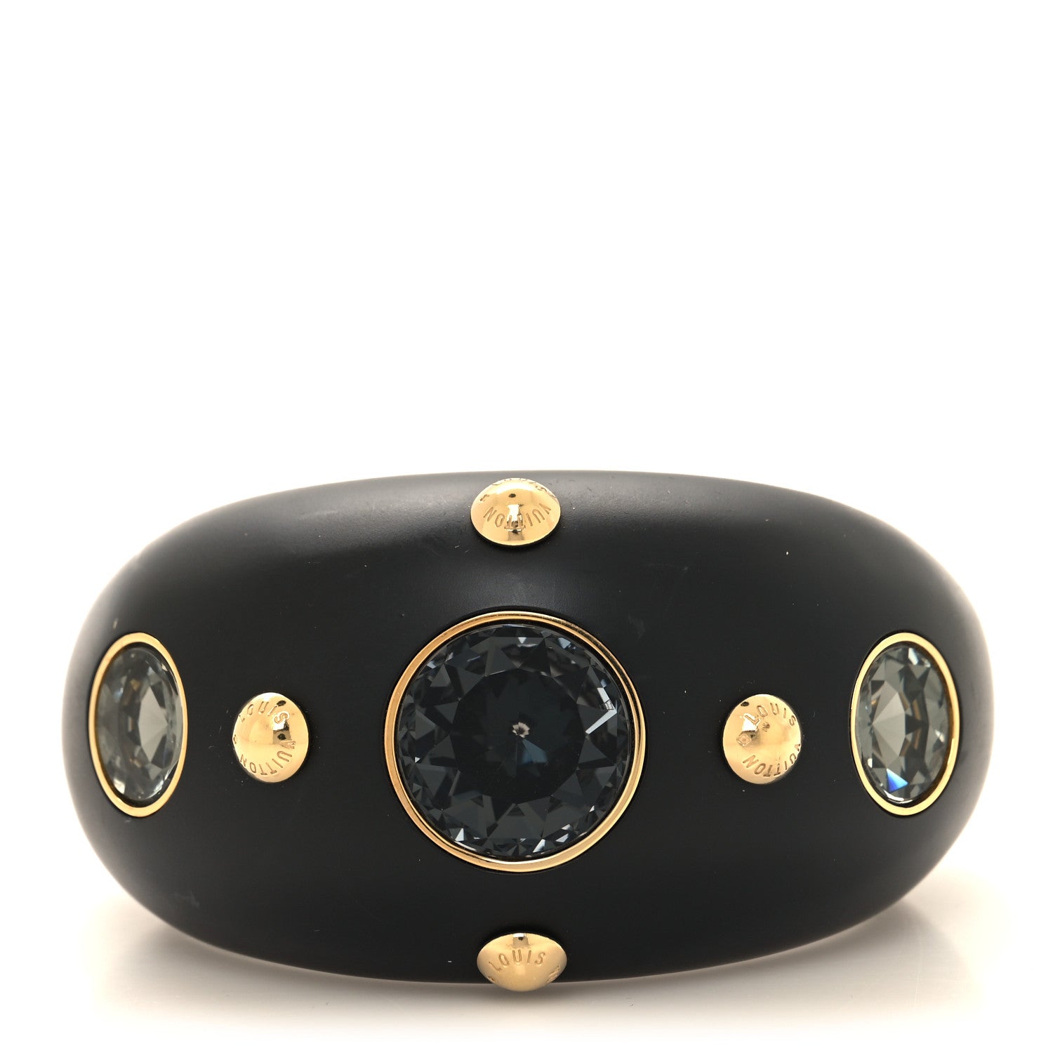 Louis Vuitton Resin Crystal Over The Rainbow Cuff M Black 1 of 4