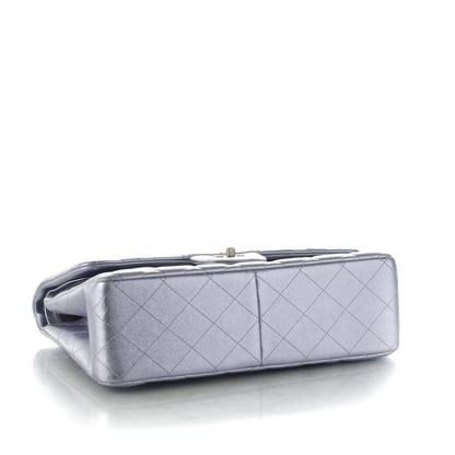 Chanel Metallic Lambskin Quilted Jumbo Double Flap Light Purple 5 of 9