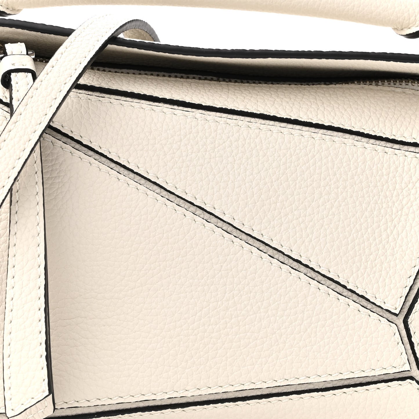 Calfskin Mini Puzzle Bag Soft White