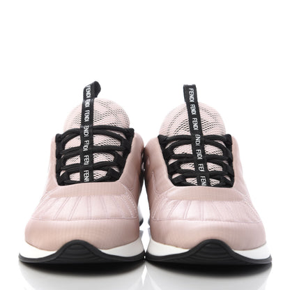 Fendi Nylon FFreedom Sneakers 35 White Rosa 2 of 10