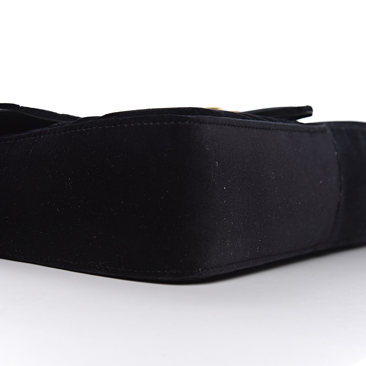 Velvet Matelasse Medium GG Marmont Shoulder Bag Black