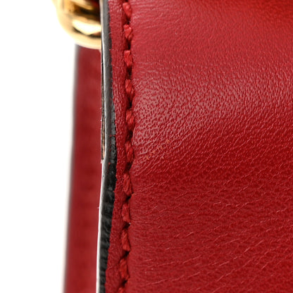 Gucci Moon Calfskin Bi-Color Medium Padlock Shoulder Bag New Rosette Hibiscus Red 12 of 14