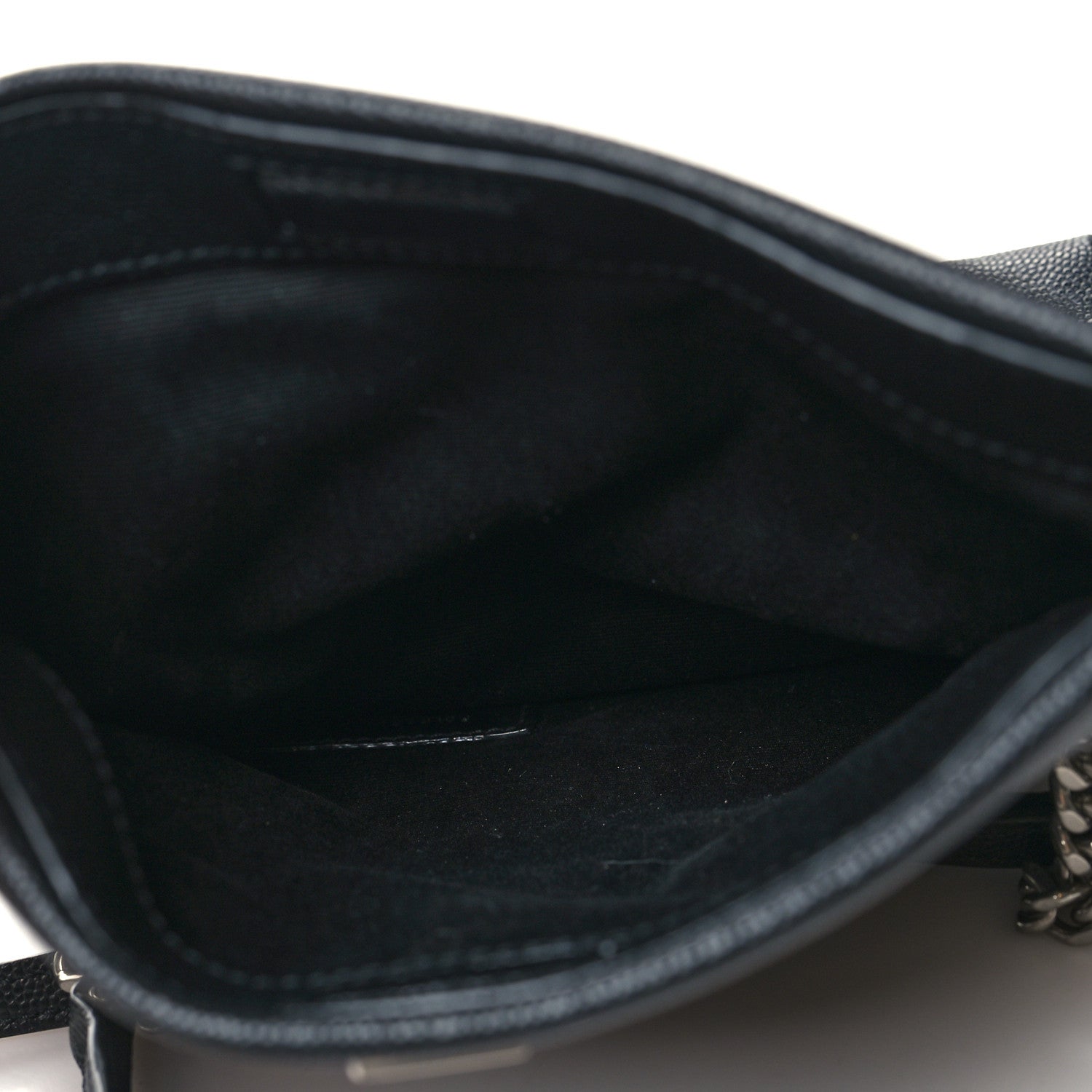 Saint Laurent Grain De Poudre Monogram Toy West Hollywood Fold-Over Bag Black 6 of 10