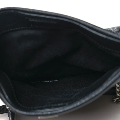 Saint Laurent Grain De Poudre Monogram Toy West Hollywood Fold-Over Bag Black 6 of 10