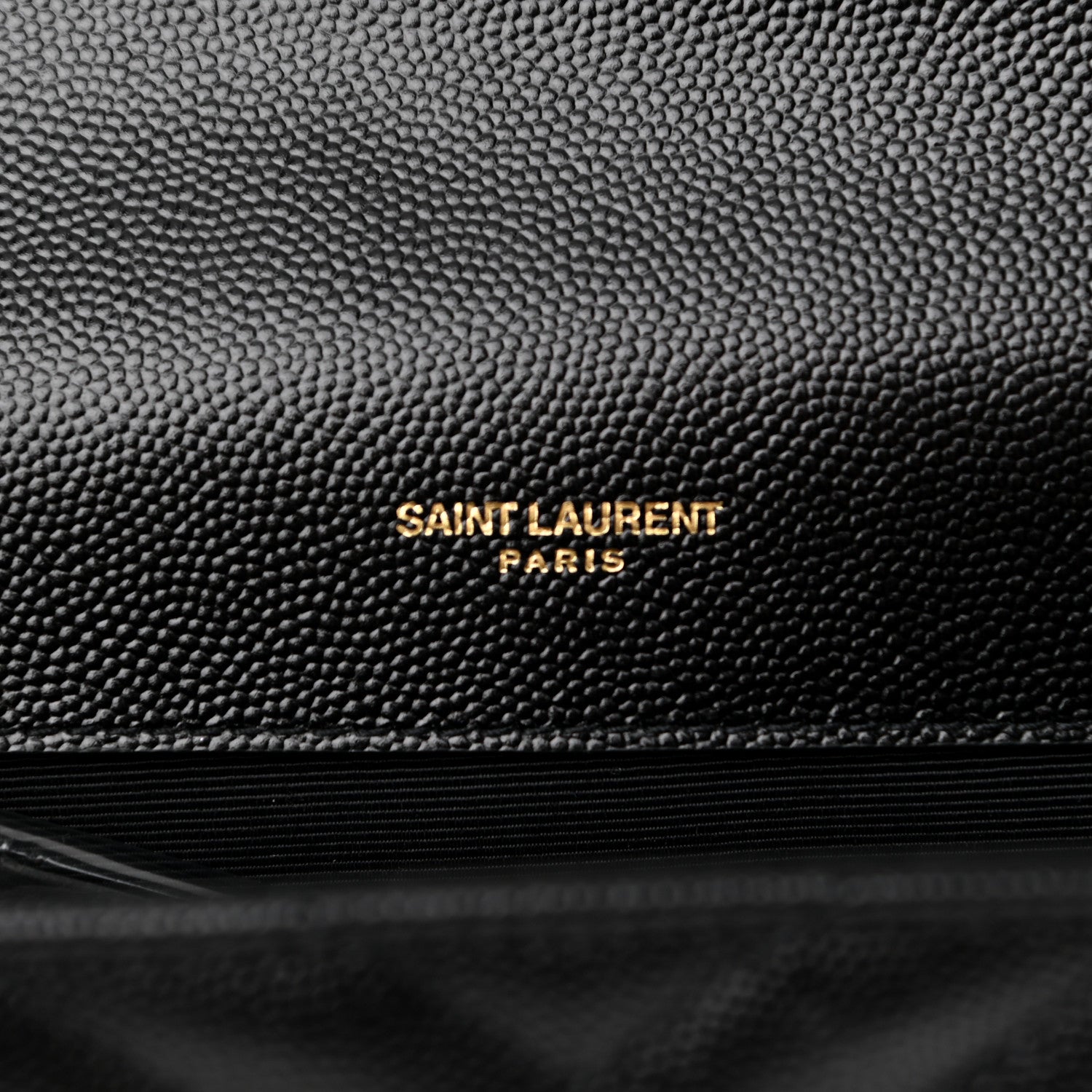 Saint Laurent Grain De Poudre Matelasse Chevron Medium Monogram Satchel Black 6 of 11