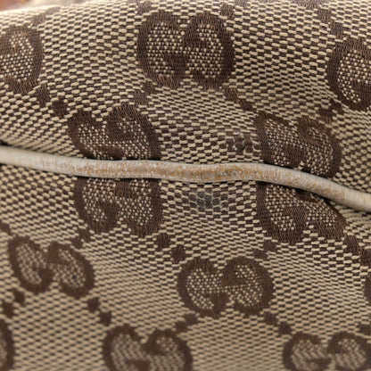 Gucci Monogram Bamboo Horsebit Hobo Off White 16 of 16