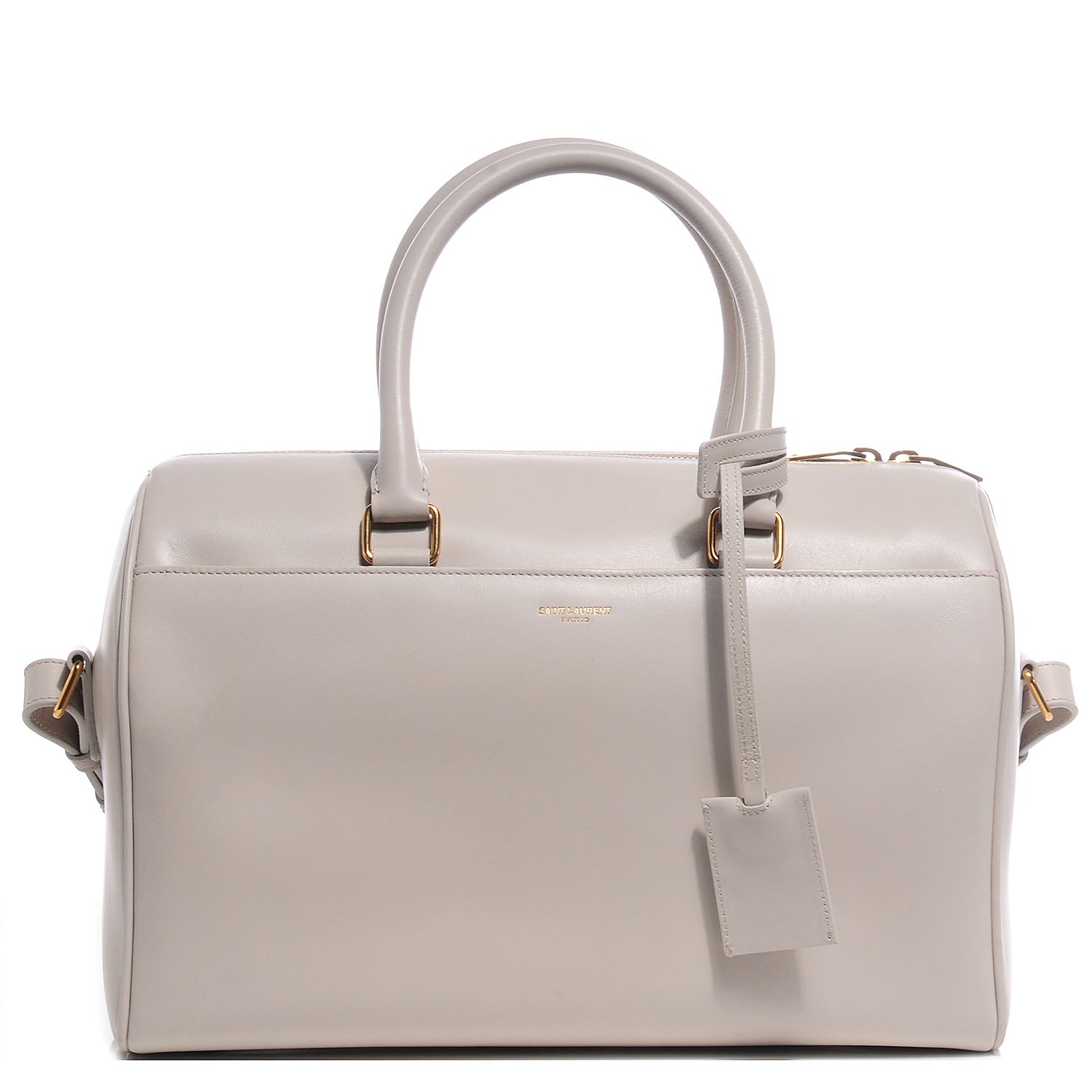 Saint Laurent Calfskin Classic Duffle 6 Dove White 1 of 7