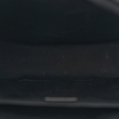 Christian Dior Oblique Jacquard Grained Calfskin Saddle Backpack With Flap Black 5 of 11