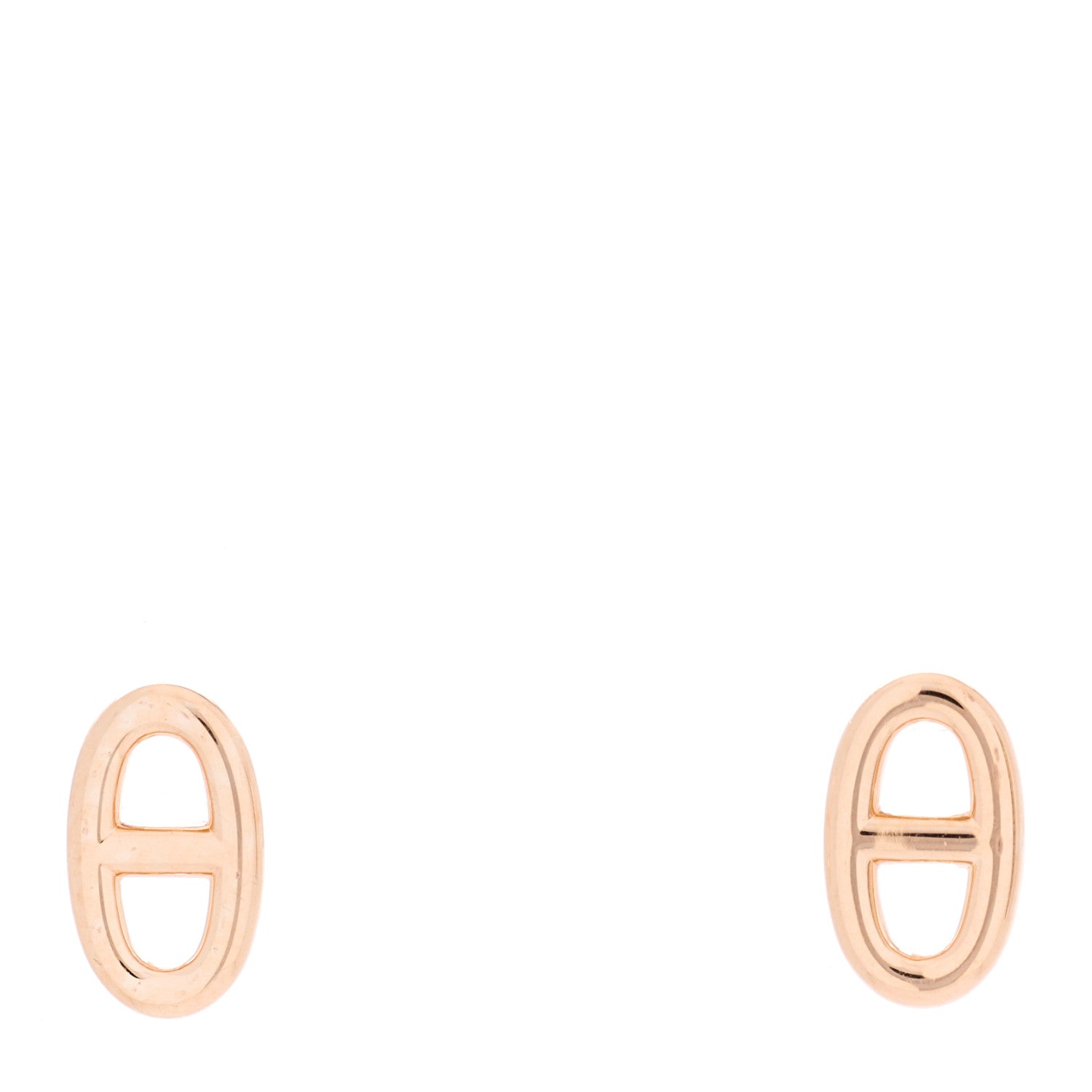 Hermes 18K Rose Gold TPM Farandole Stud Earrings 1 of 5