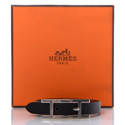 Hermes Swift Behapi Simple Tour Bracelet L Black Gold 6 of 6
