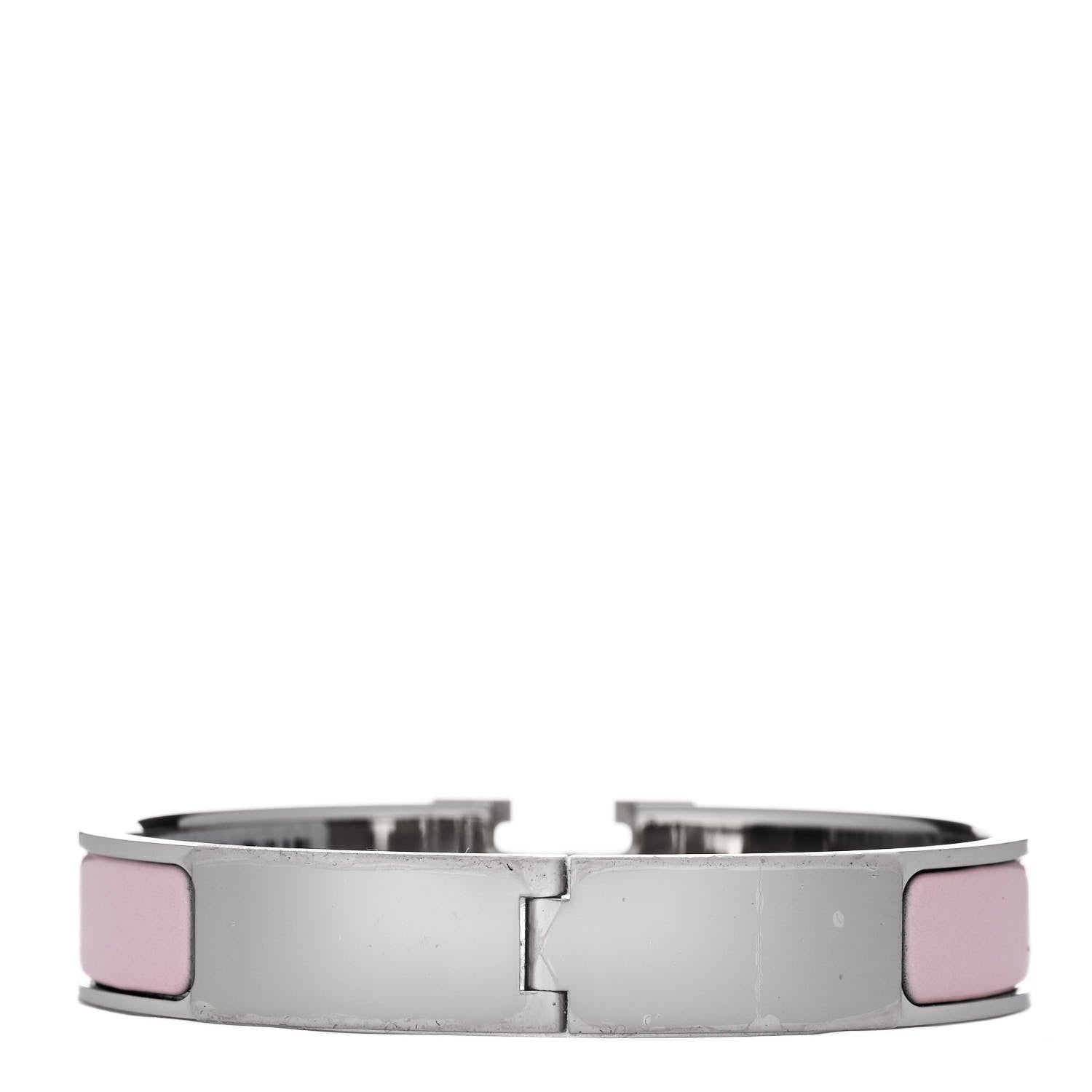 Hermes Enamel Narrow Clic Clac H Bracelet Rose Dragee 3 of 5
