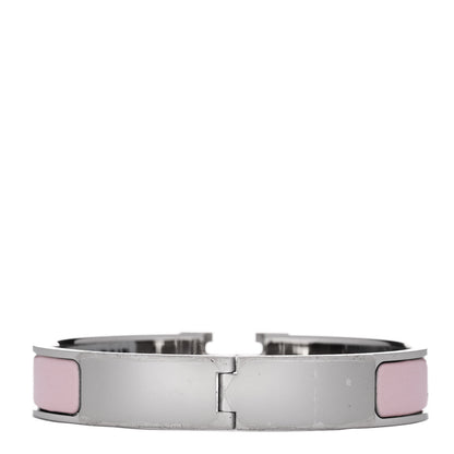 Hermes Enamel Narrow Clic Clac H Bracelet Rose Dragee 3 of 5