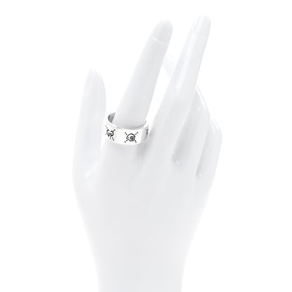 Gucci Sterling Silver GucciGhost Hamlet Skull Band Ring 64 10.75 2 of 4
