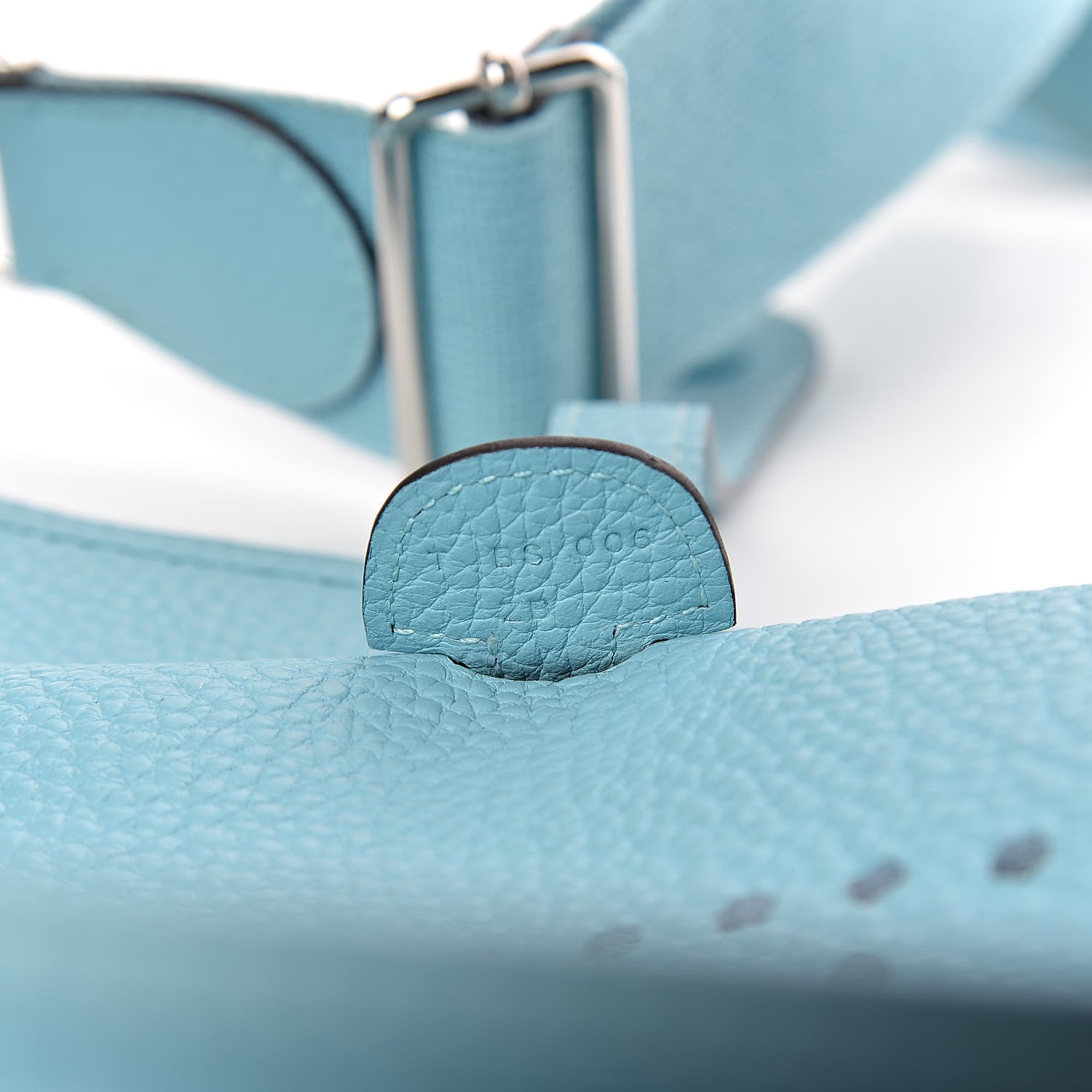 Hermes Taurillon Clemence Evelyne III PM Bleu Atoll 7 of 12