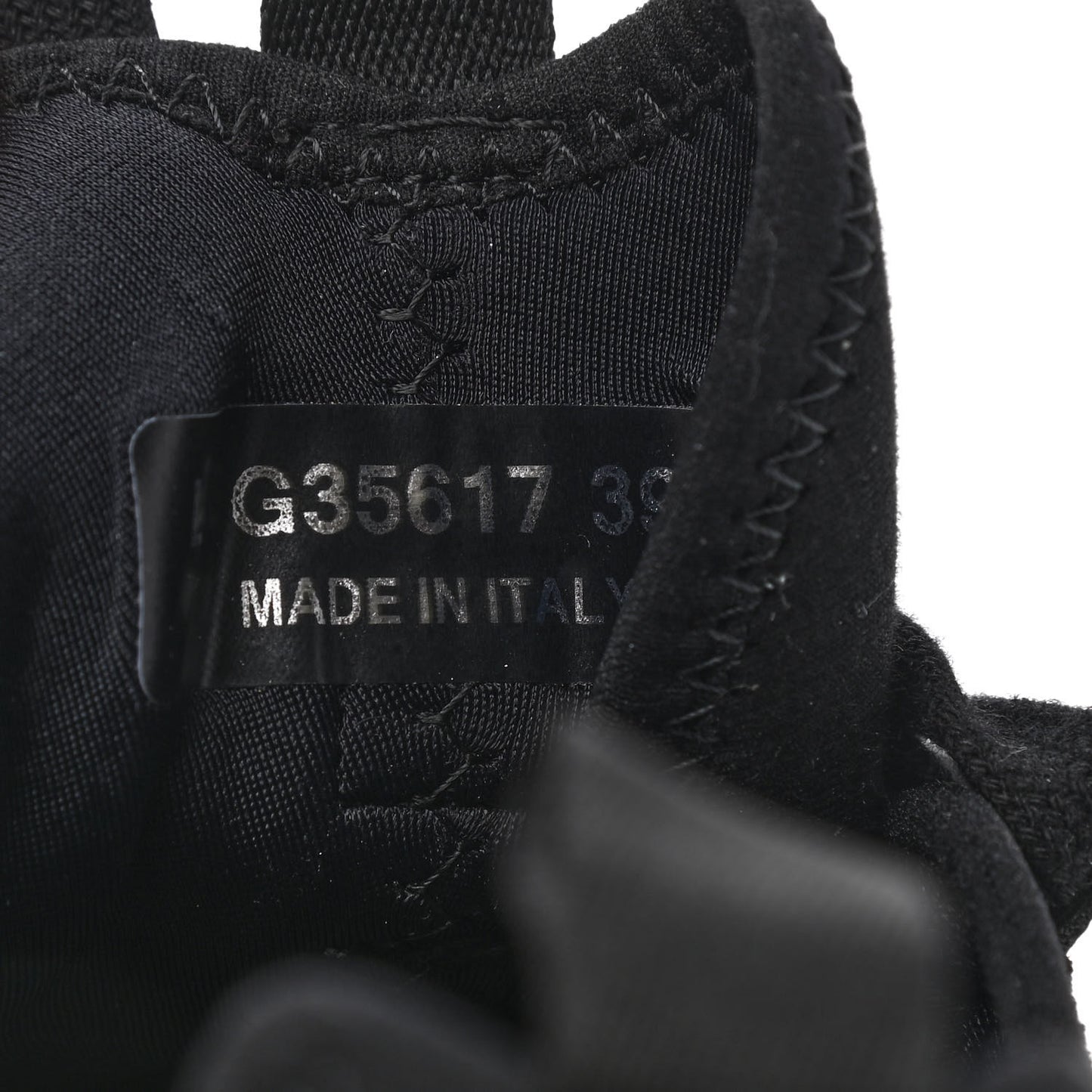 Velvet Calfskin Mixed Fibers CC Sneakers 39.5 Black