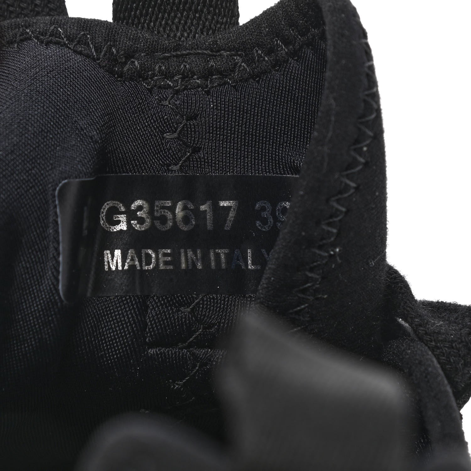 Chanel Velvet Calfskin Mixed Fibers CC Sneakers 39.5 Black 7 of 7