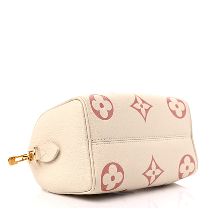 Louis Vuitton Empreinte Monogram Giant Speedy Bandouliere 20 Creme Rose Trianon 4 of 8