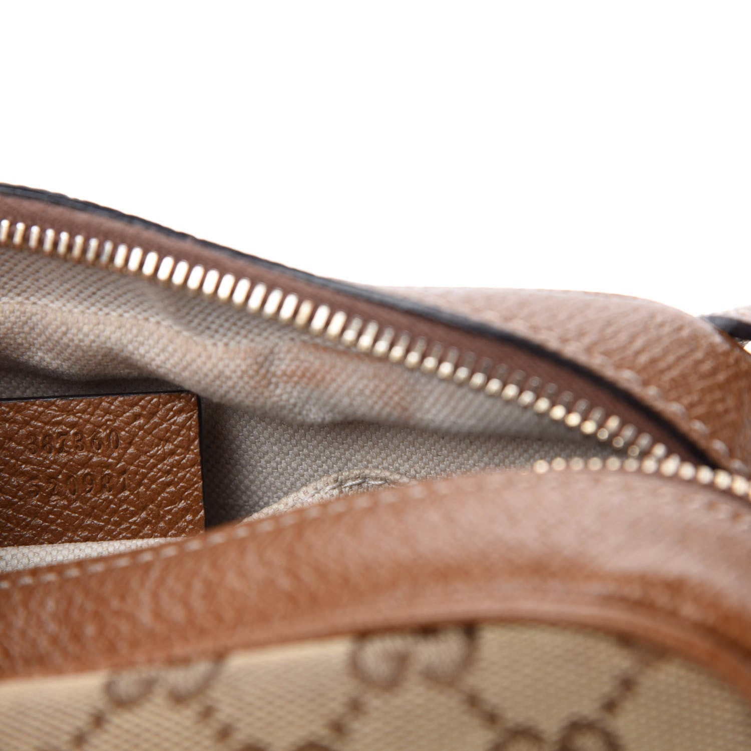 Gucci Monogram Mini Bree Messenger Bag Beige Tabacco 13 of 14