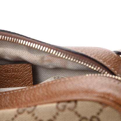 Gucci Monogram Mini Bree Messenger Bag Beige Tabacco 13 of 14