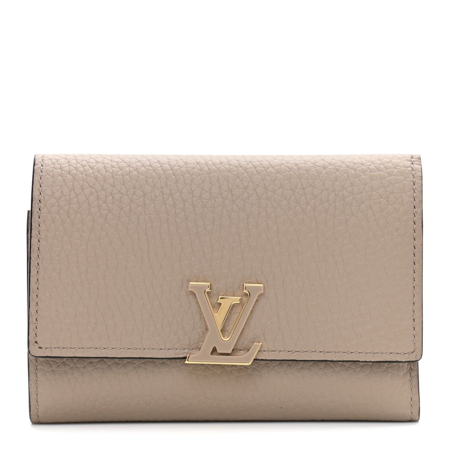 Louis Vuitton Taurillon Capucines Compact Wallet Galet 1 of 7