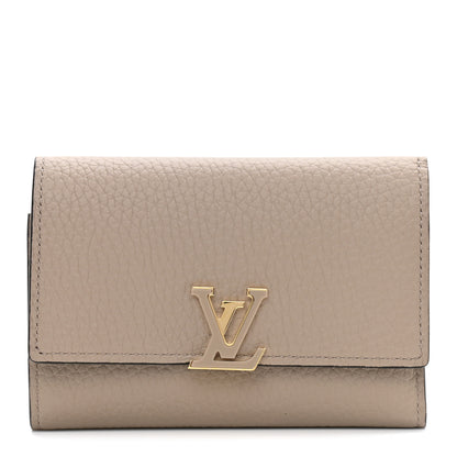 Louis Vuitton Taurillon Capucines Compact Wallet Galet 1 of 7