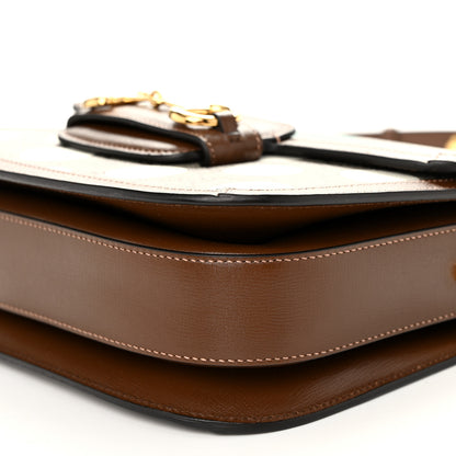 Gucci GG Supreme Monogram Geometric Horsebit 1955 Shoulder Bag Beige Multicolor Brown Sugar 10 of 10