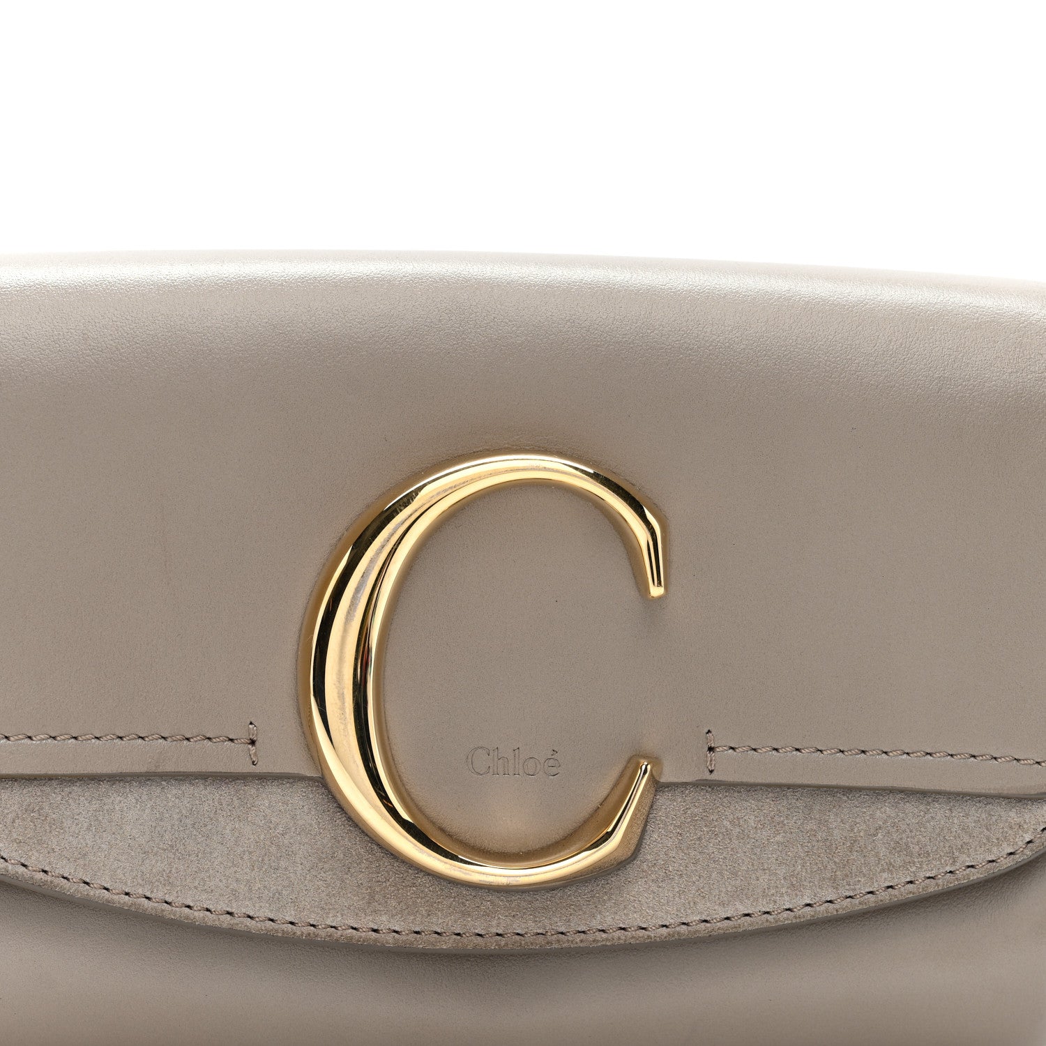 Chloe Calfskin Suede C Belt Bag Motty Grey 7 of 9