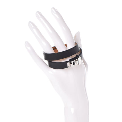 Hermes Swift Mini Dog Double Tour Bracelet T2 Black 2 of 6