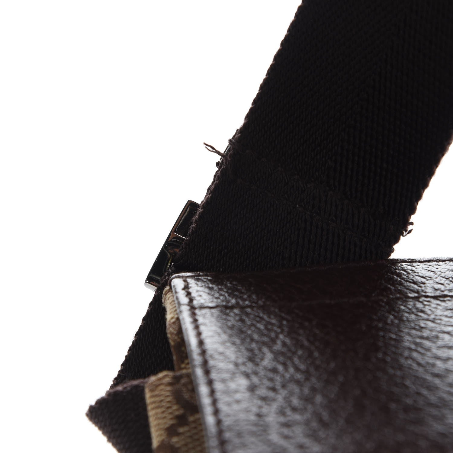 Gucci GG Monogram Double Pocket Belt Bag Dark Brown 10 of 10