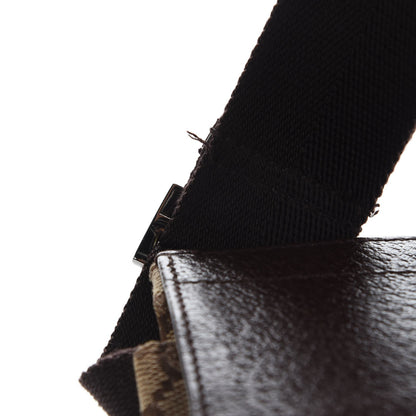 Gucci GG Monogram Double Pocket Belt Bag Dark Brown 10 of 10