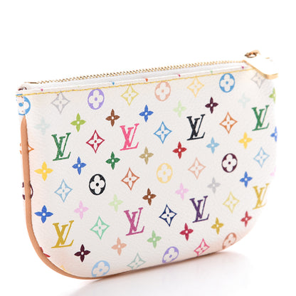 Louis Vuitton Monogram Multicolor Pochette Plate MM White 3 of 7
