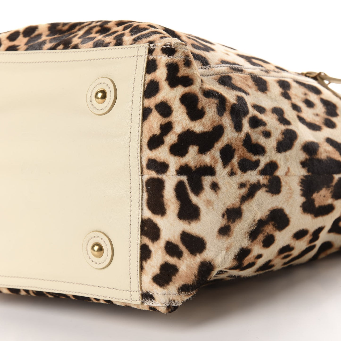 Pony Hair Leopard Print Large Downtown Tote